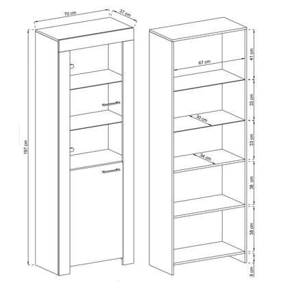 Sky Tall Display Cabinet 70cm