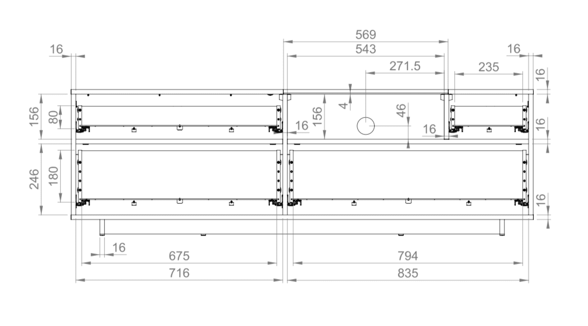 Modico MC-08 TV Cabinet 160cm