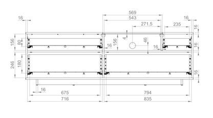 Modico MC-08 TV Cabinet 160cm