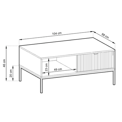 Nova Coffee Table 104cm