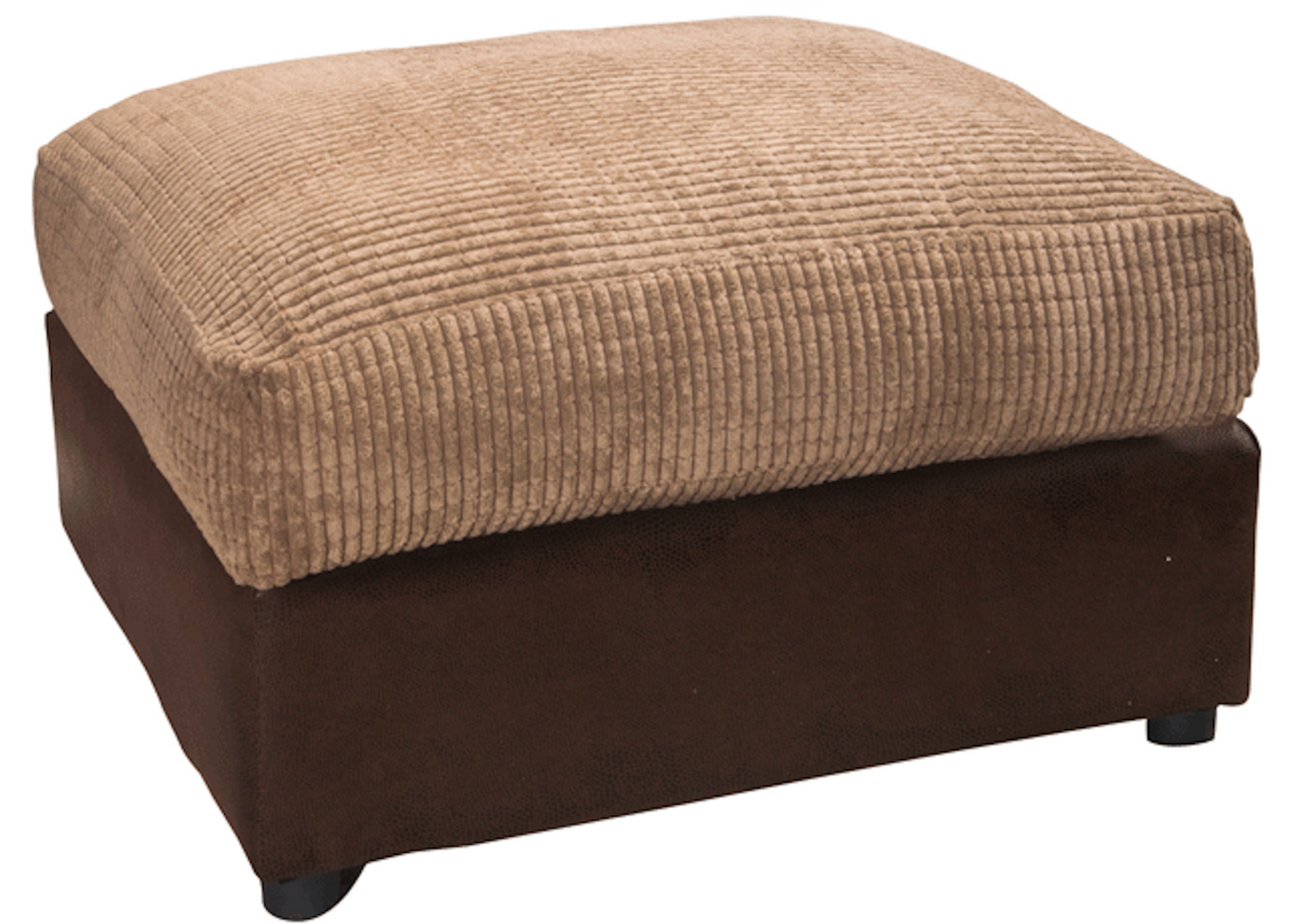 Aruba Brown and Beige Fabric 2 Seater Sofa