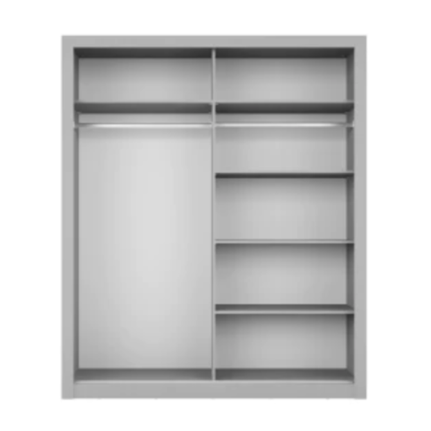 Artimas 21 - 2 Sliding Door Wardrobe 160cm - White Matt