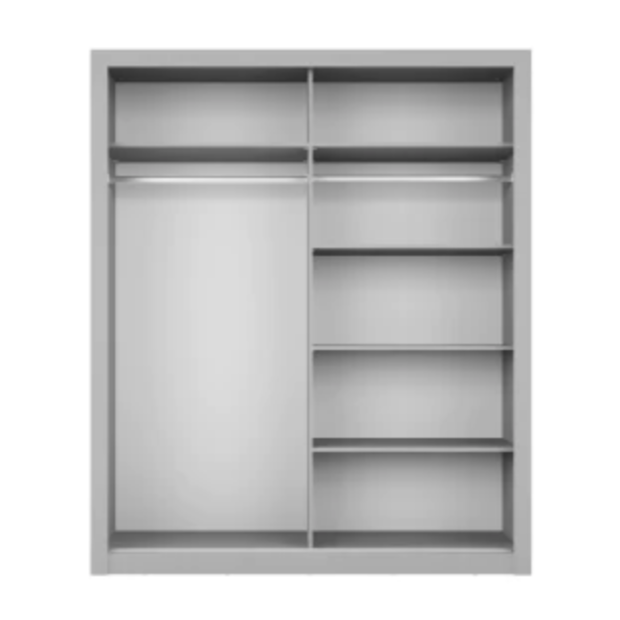 Artimas19 - 2 Sliding Door Wardrobe 120cm - Grey