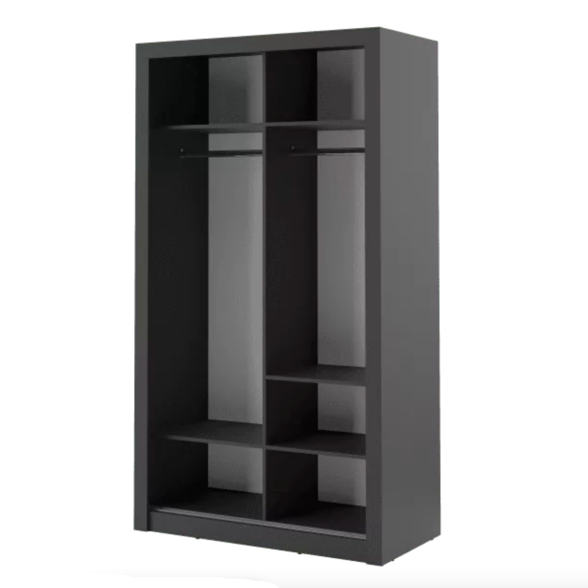 Artimas VI - 2 Sliding Door Wardrobe 120cm - Black Matt