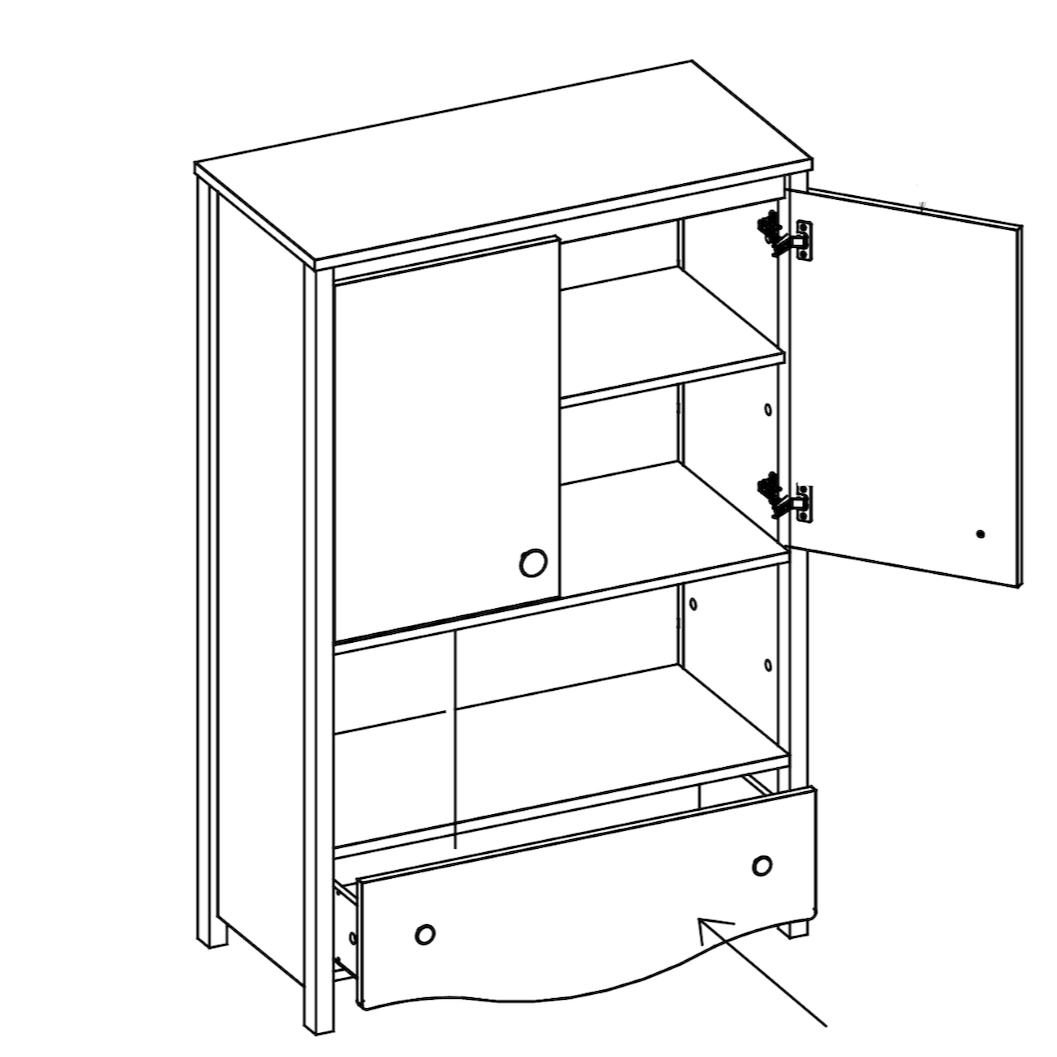 Mia MI-11 Sideboard Cabinet 85cm