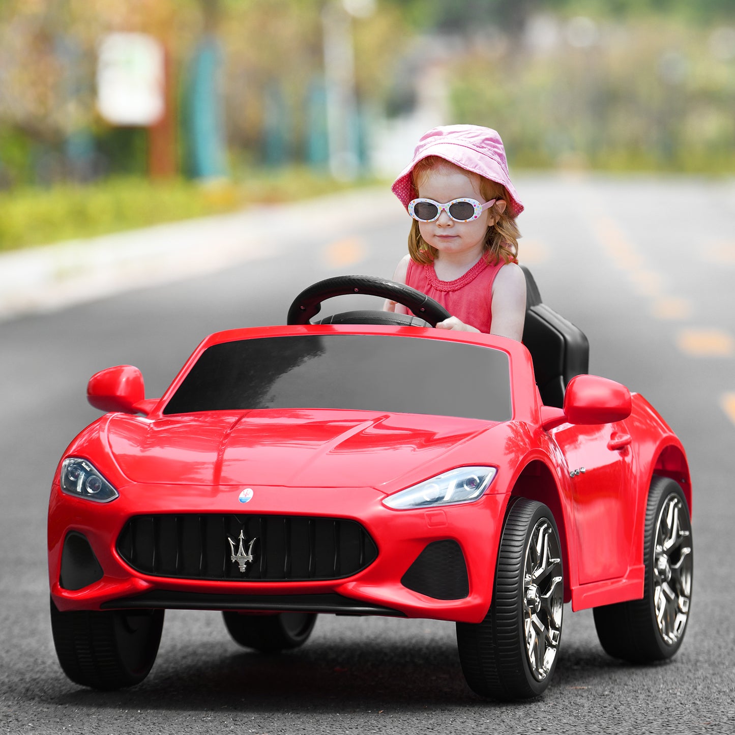 12V Electric Kids Ride On Car for 3+ Years Old Boys Girls-Red