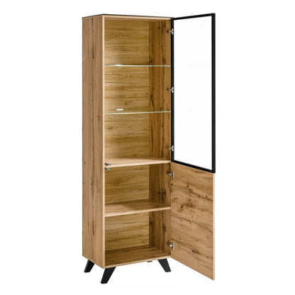 Thin Tall Display Cabinet 60cm