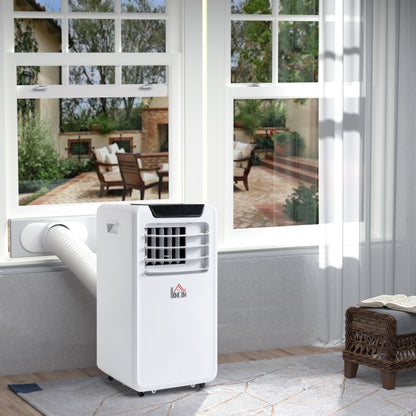 10000BTU Portable Air Conditioner, Cooling Dehumidifying Ventilating with Remote Control & LED Display - White