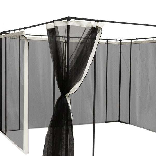 10 X 10 ft. Gazebo Adjustable Mosquito Netting - Black