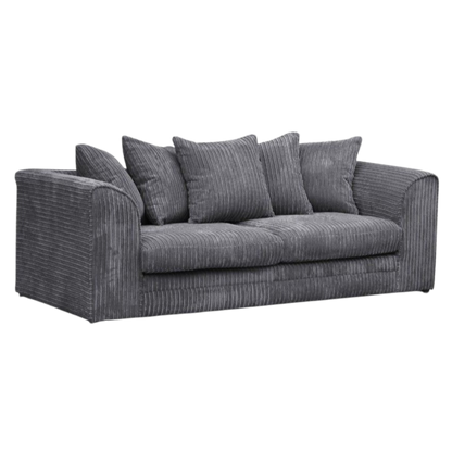 Desmond Jumbo Cord 3 Seater Sofa Grey and Other Colours