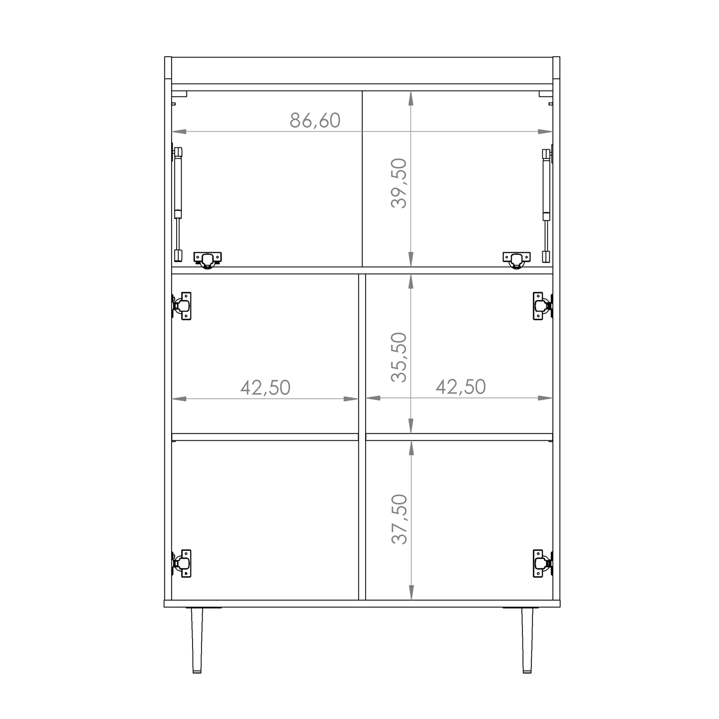 Vasina 03 Highboard Cabinet 90cm