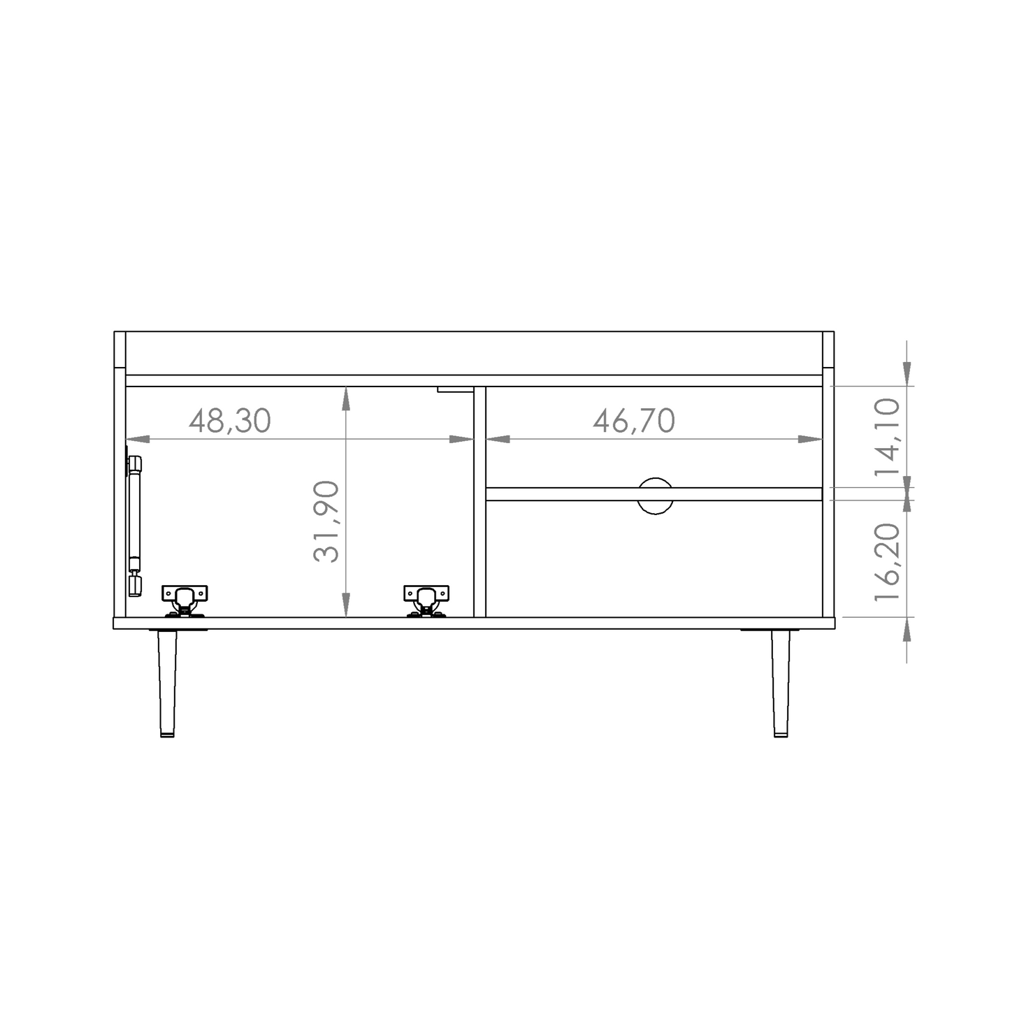 Vasina 07 TV Cabinet 100cm