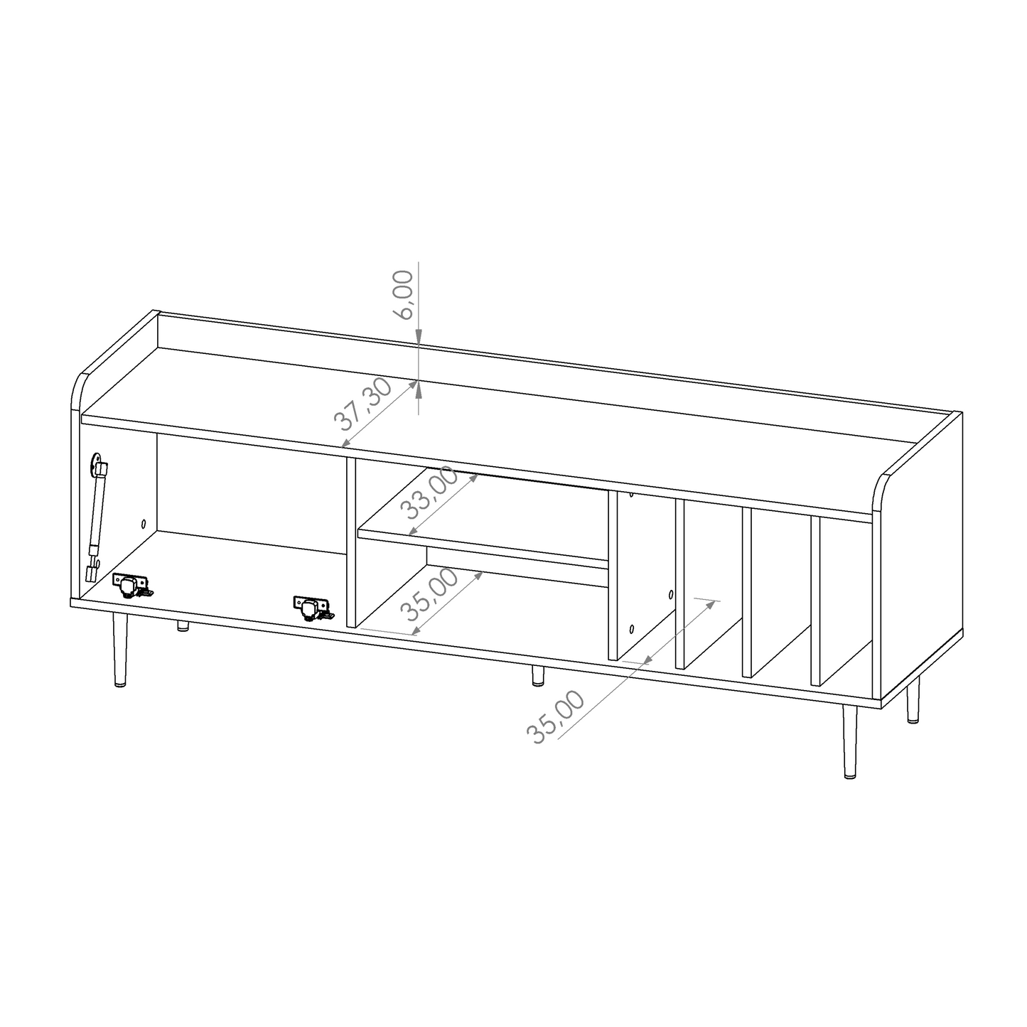 Vasina 08 TV Cabinet 150cm