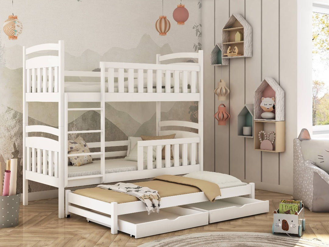 Viki Bunk Bed with Trundle and Storage
