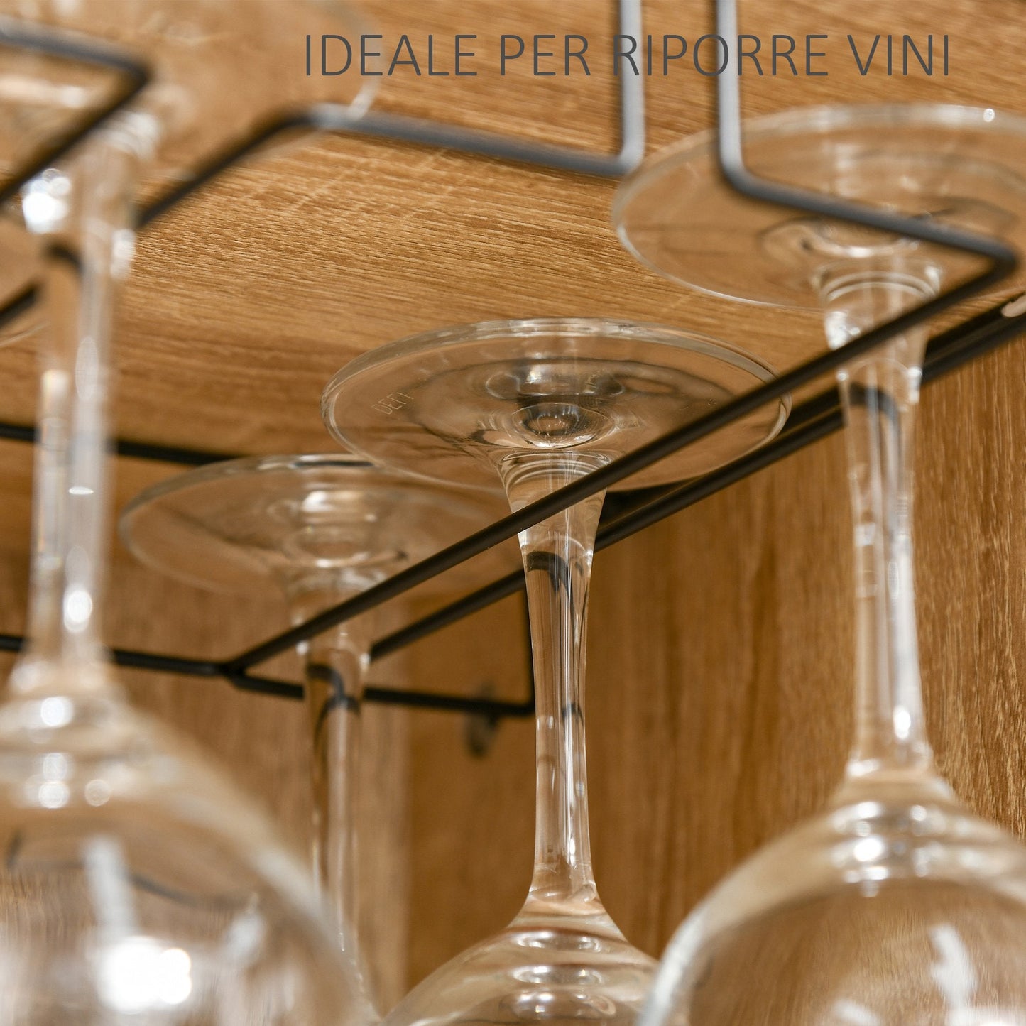 Wine Cabinet, Glass Holders Holds 12 Bottles