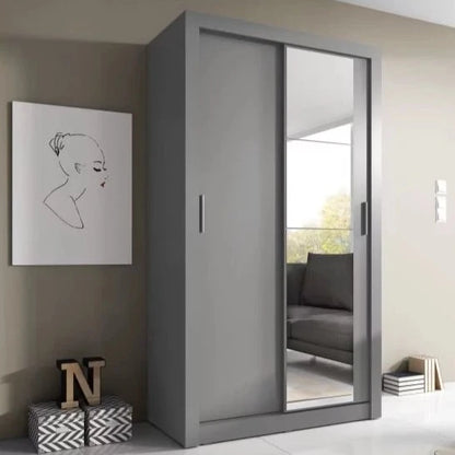 Artimas VI - 2 Sliding Door Wardrobe 120cm - Grey Matt