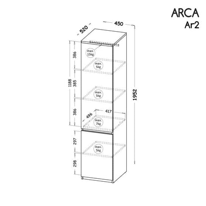 Arca AR2 Tall Cabinet 45cm