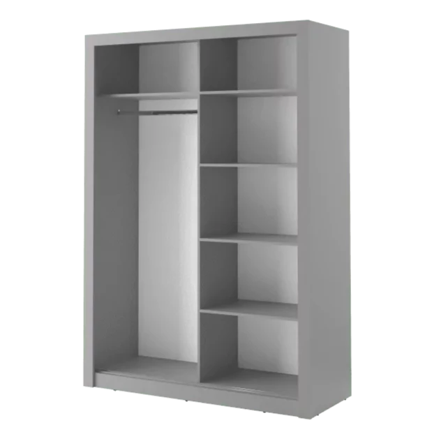 Artimas IV Sliding Door Wardrobe 150cm - Grey Matt