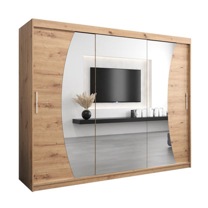 Wave Sliding Door Wardrobe 250cm