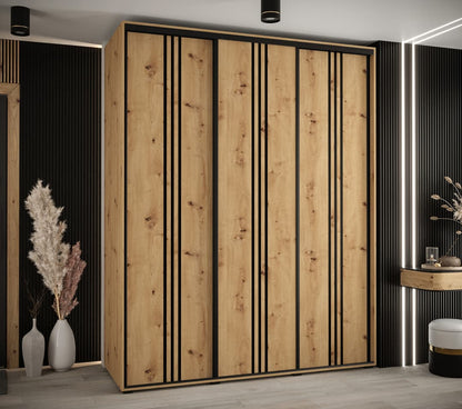 Cannes VI Sliding Door Wardrobe 200cm