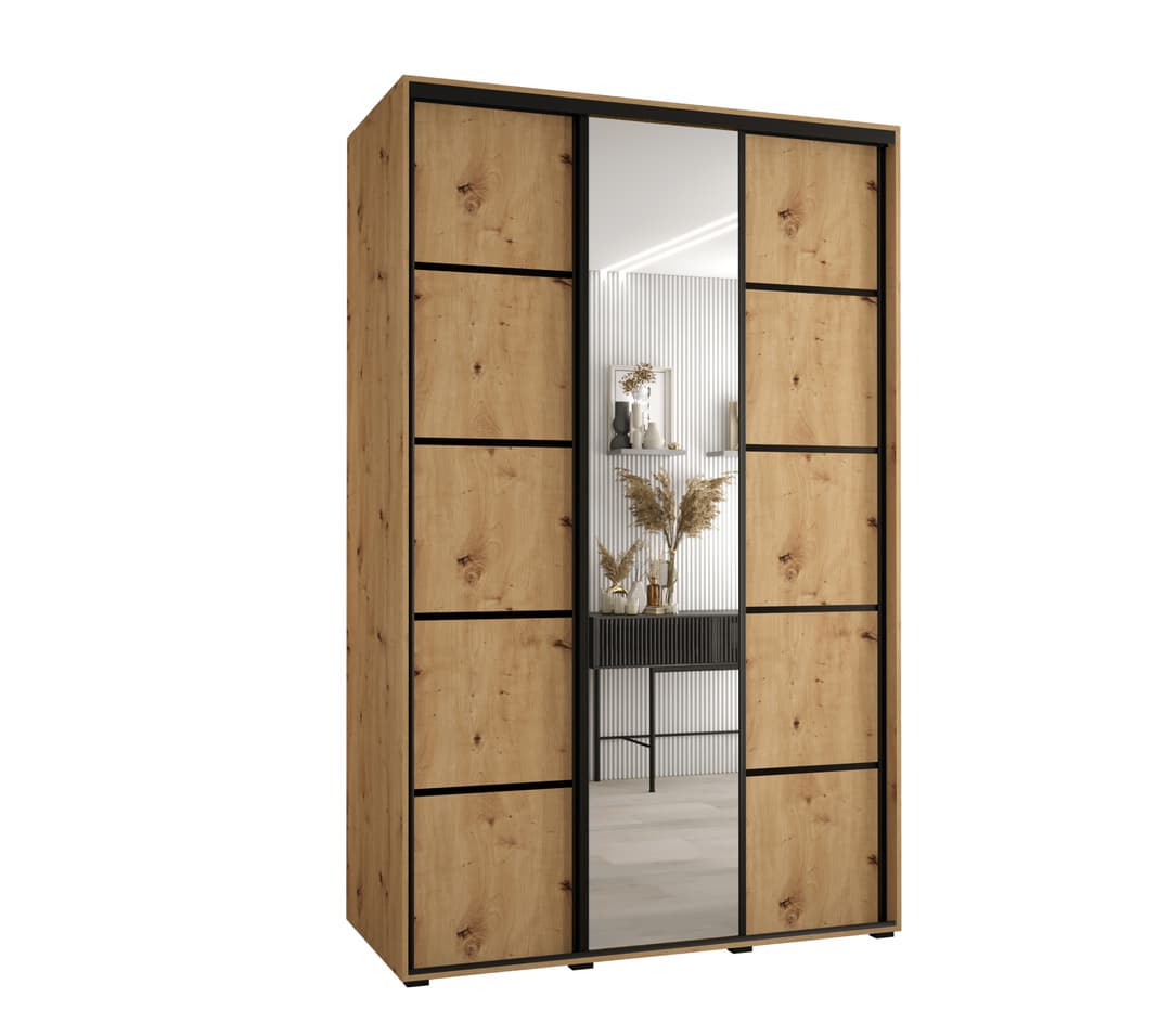 Cannes V Sliding Door Wardrobe 150cm