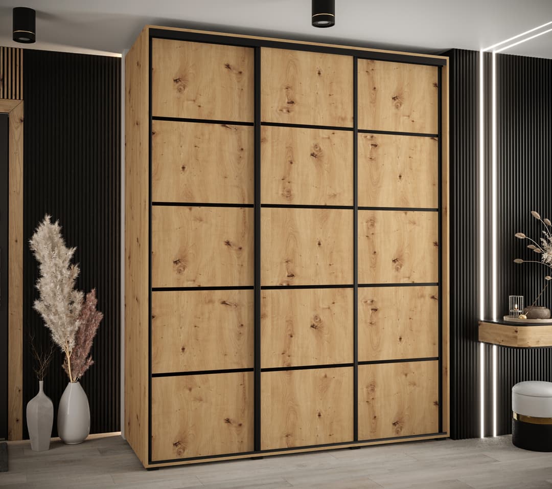 Cannes IV Sliding Door Wardrobe 200cm