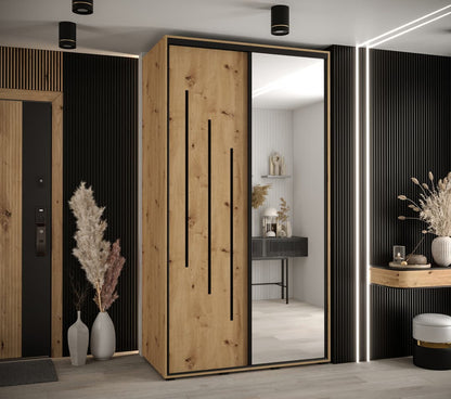 Cannes IX Sliding Door Wardrobe 140cm