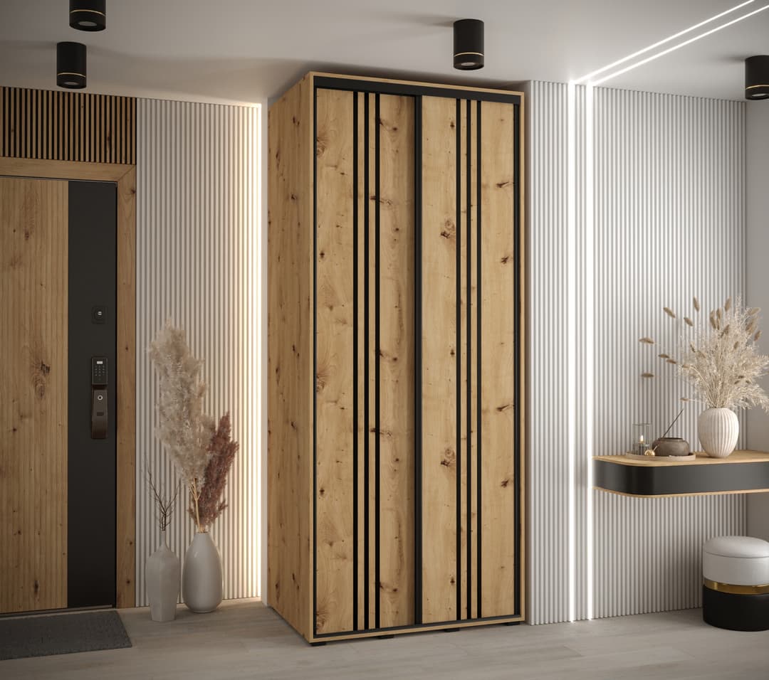 Cannes VI Sliding Door Wardrobe 110cm