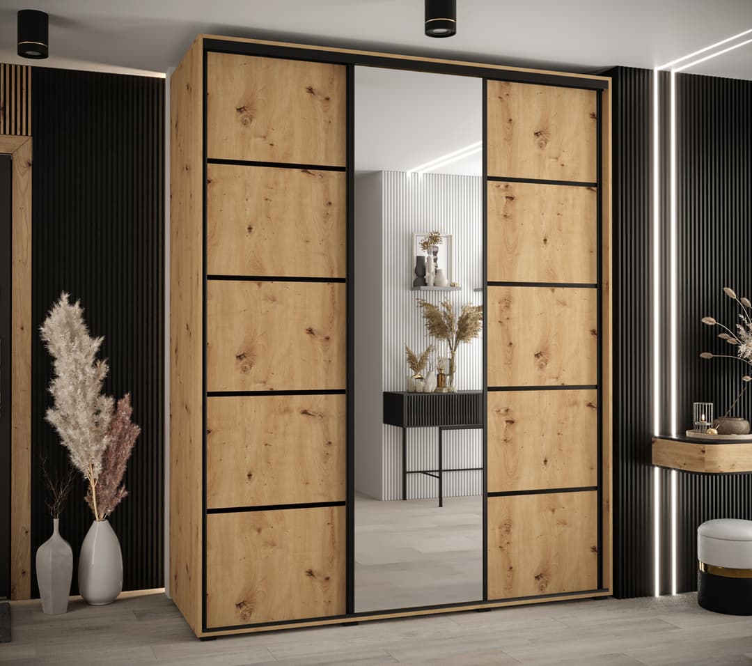 Cannes V Sliding Door Wardrobe 200cm