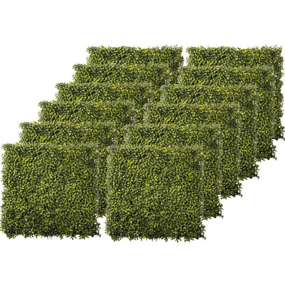 12PCS  Artificial Boxwood Wall Panel