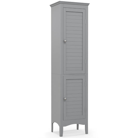 Tall Narrow Bathroom Cabinet - Grey