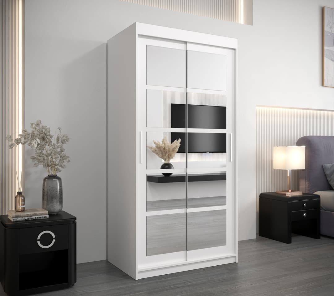 Roma II Sliding Door Wardrobe 100cm