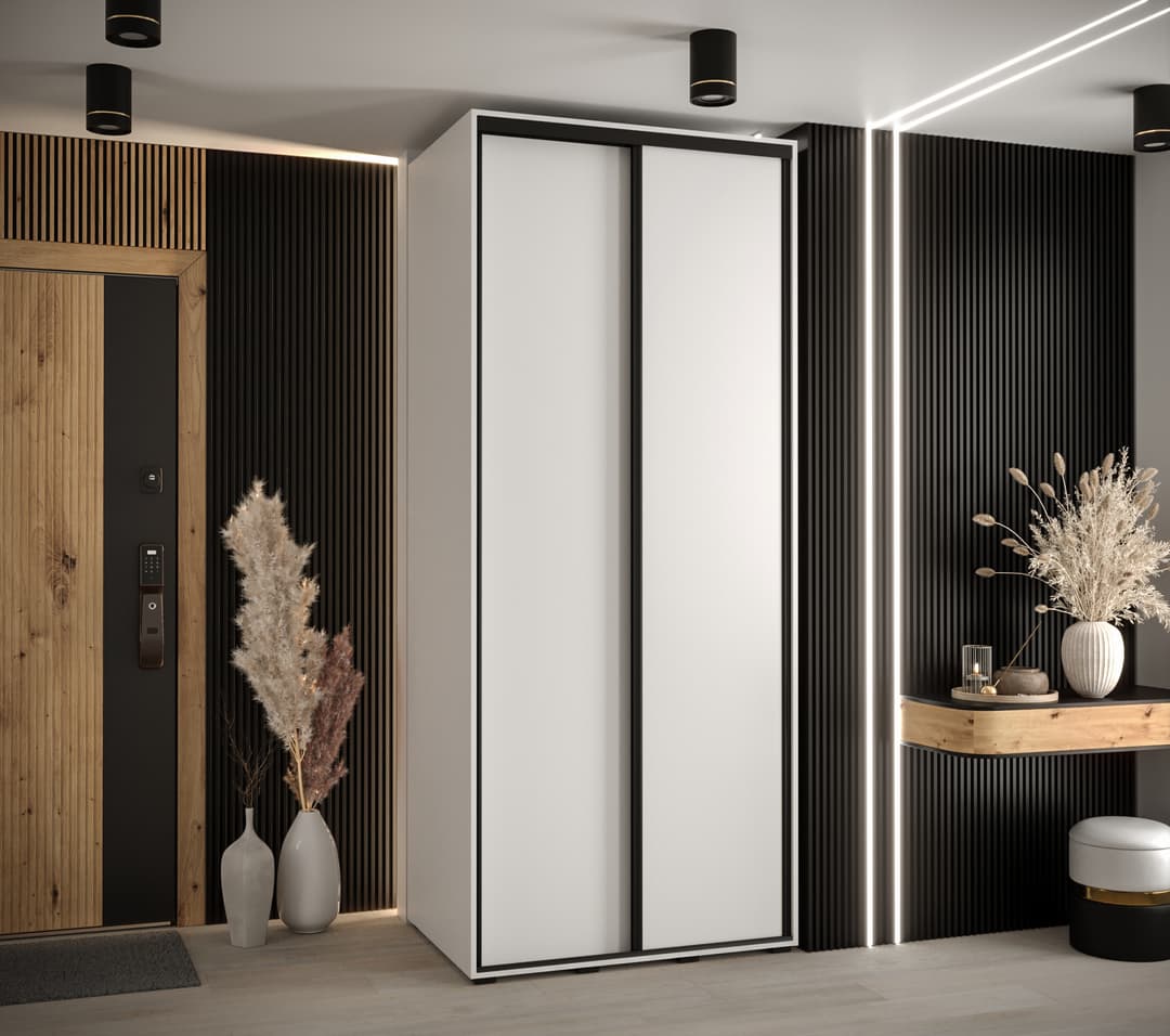 Cannes I Sliding Door Wardrobe 100cm