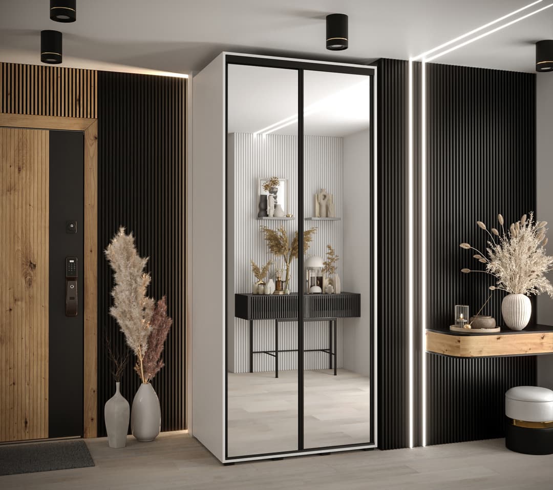 Cannes II Sliding Door Wardrobe 100cm