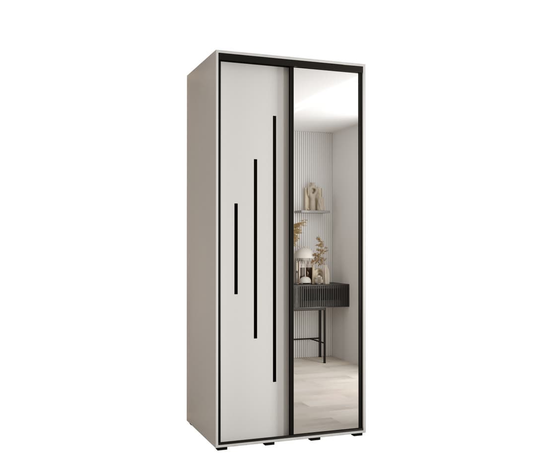 Cannes XIII Sliding Door Wardrobe 100cm