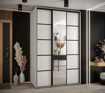 Cannes V Sliding Door Wardrobe 150cm