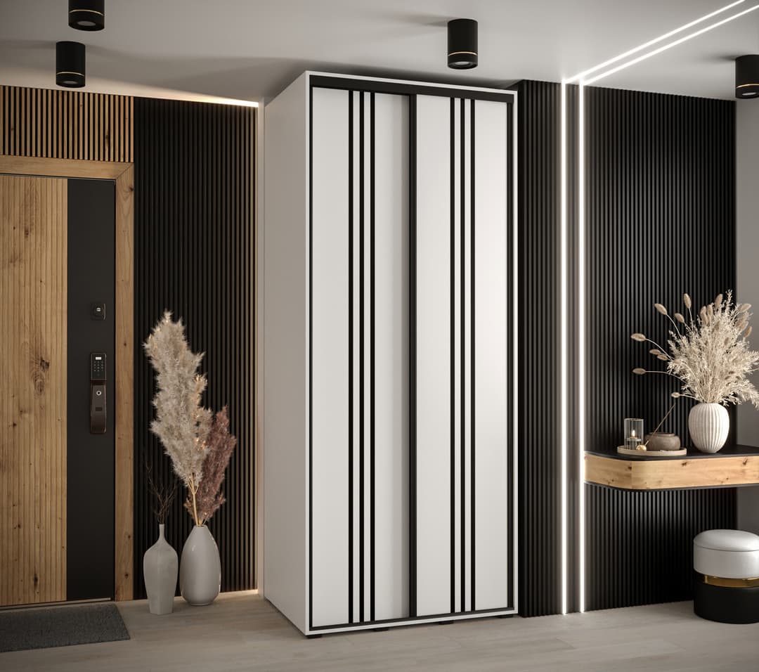 Cannes VI Sliding Door Wardrobe 110cm