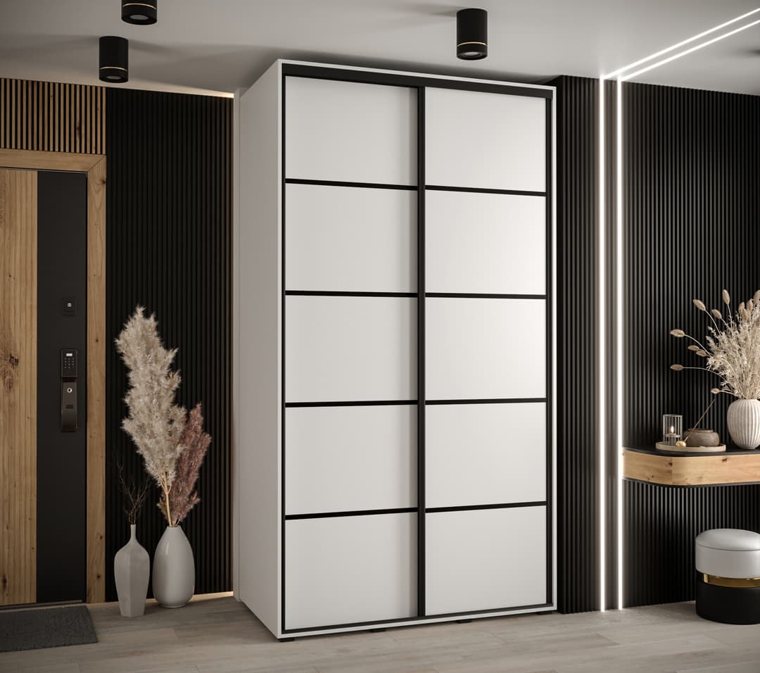 Cannes IV Sliding Door Wardrobe 140cm