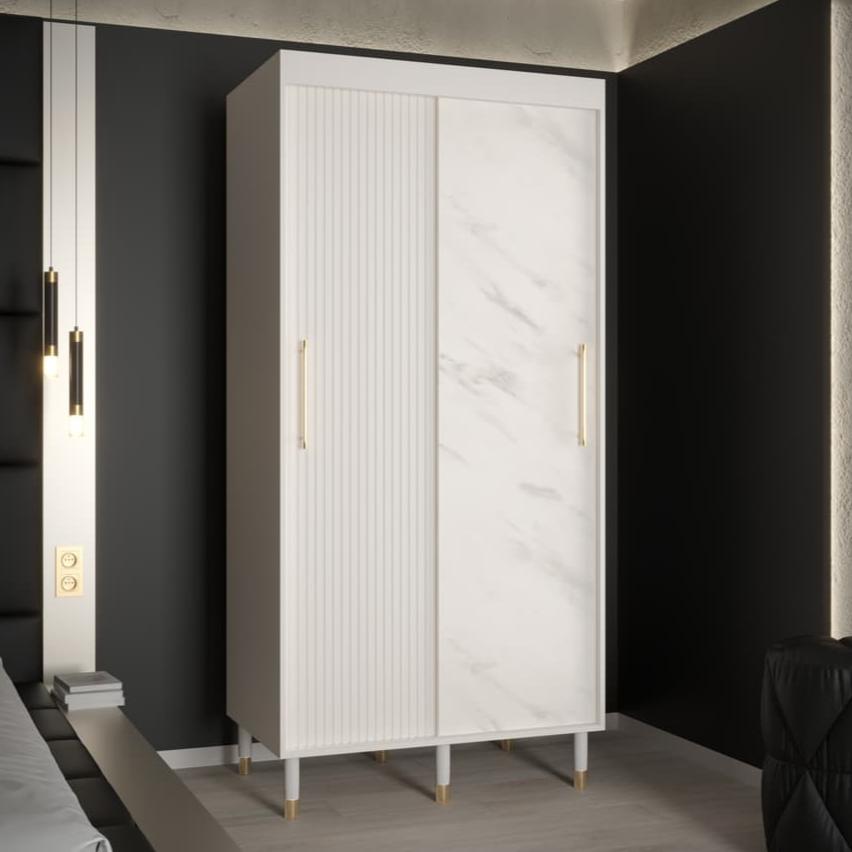 Mora Sliding Door Wardrobe 100cm