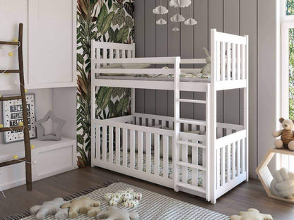 Wooden Bunk Bed Cris with Cot Bed