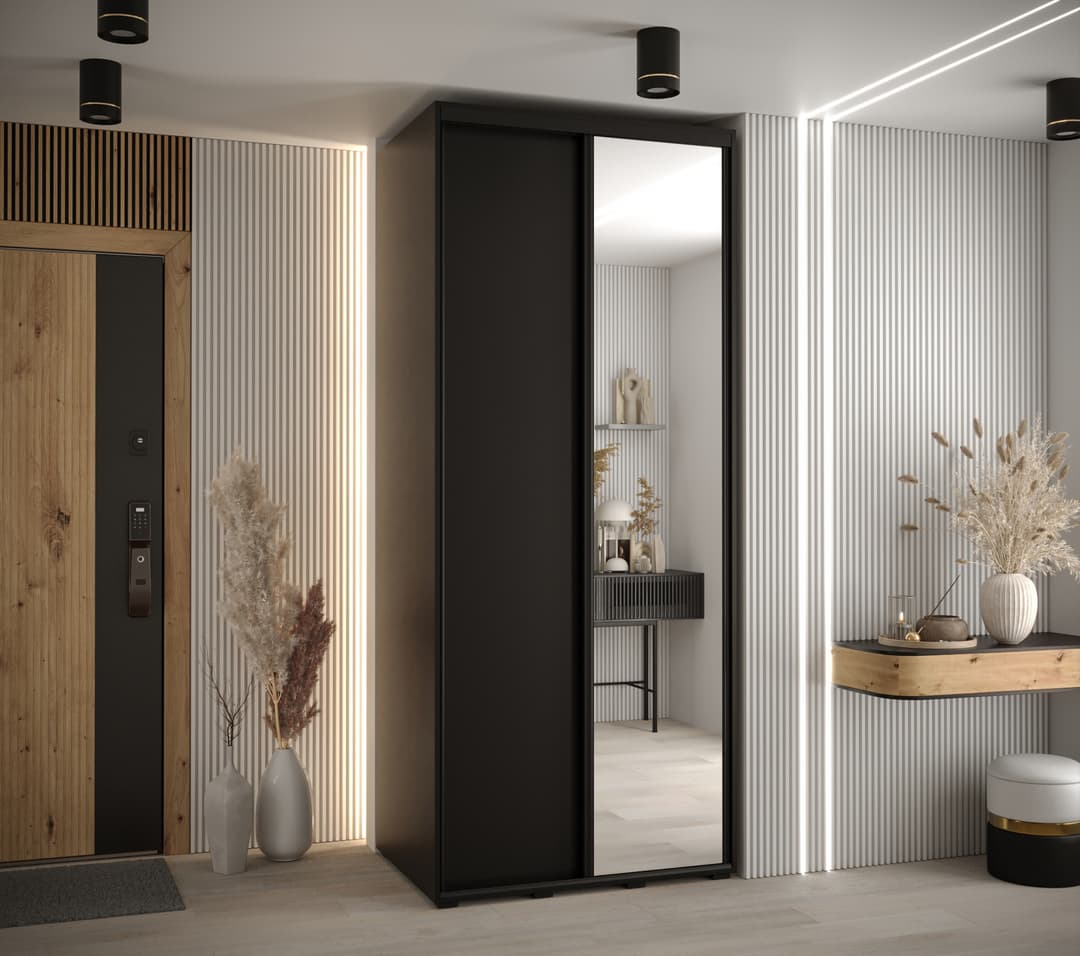 Cannes III Sliding Door Wardrobe 100cm