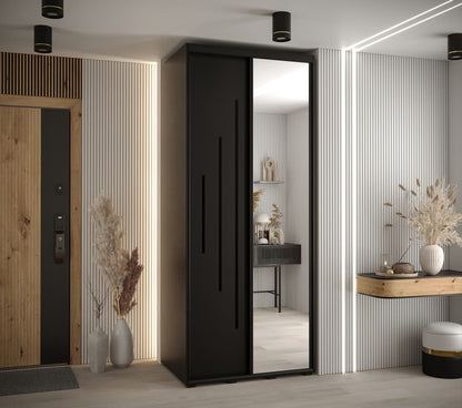 Cannes XIII Sliding Door Wardrobe 100cm