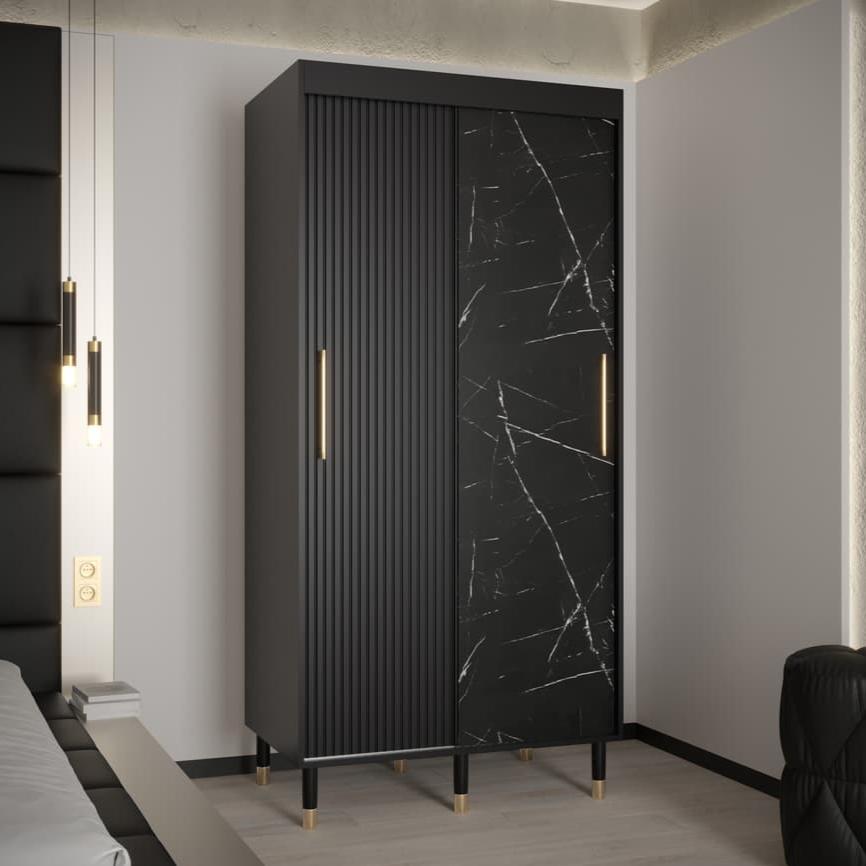 Mora Sliding Door Wardrobe 100cm