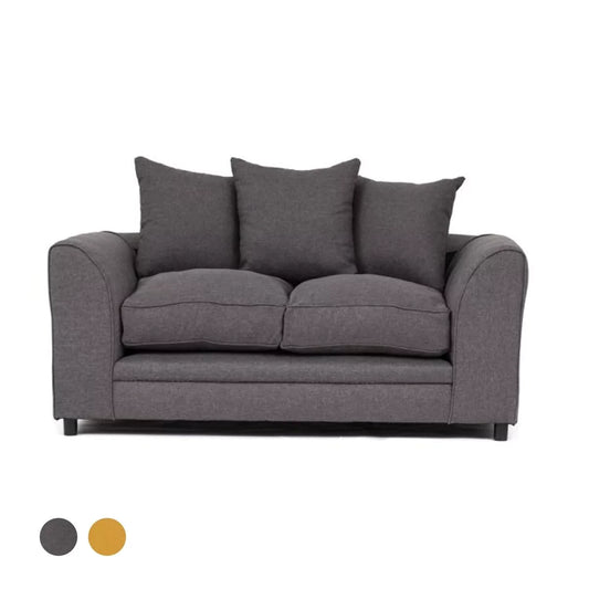 Dorota II Fabric 2 Seater Sofa - Dark Grey