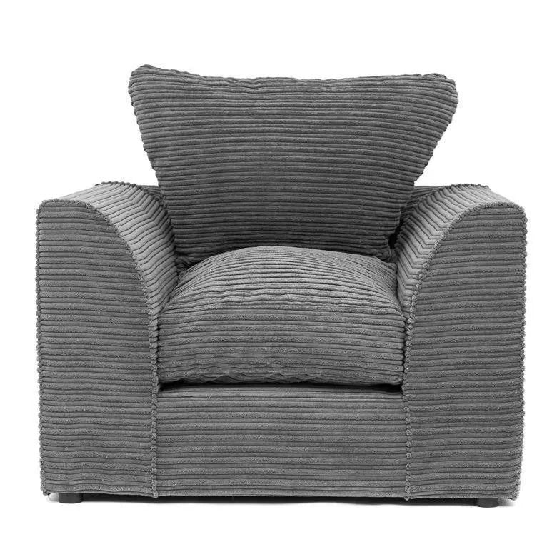 Desmond Jumbo Cord 3 Seater Sofa Grey and Other Colours