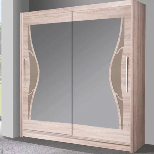 Cupola DO6 Sliding Door Wardrobe Oak Sonoma - 200cm