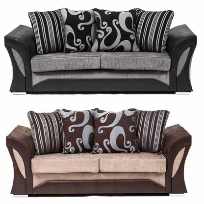 Shannon Fabric 3 Seater and 2 Seater Sofa Set