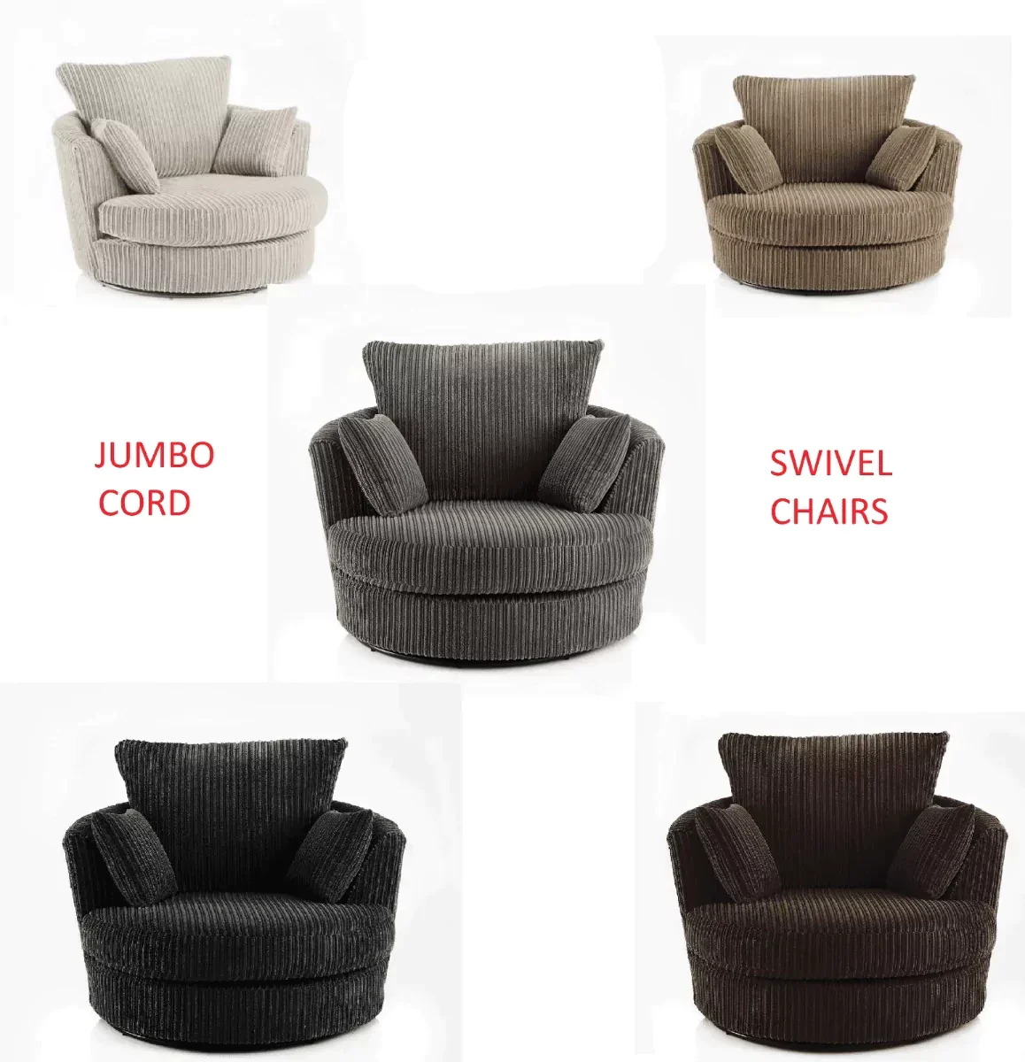 Jamba Double-Padded Fabric Coffee Corner Sofa - 6 Colours Available