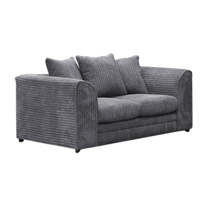 Jamba Double-Padded Fabric Coffee Corner Sofa - 6 Colours Available