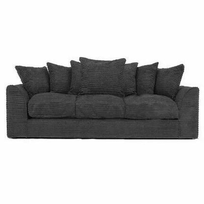 Jamba Double Padded Fabric Brown Corner Sofa - 6 Colours Available